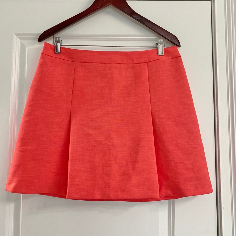 TopShop Coral Pleated Skirt NWT